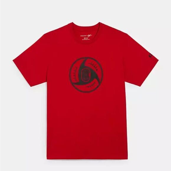 Coach X Michael B. Jordan T Naruto Red Black - Picture 1 of 8